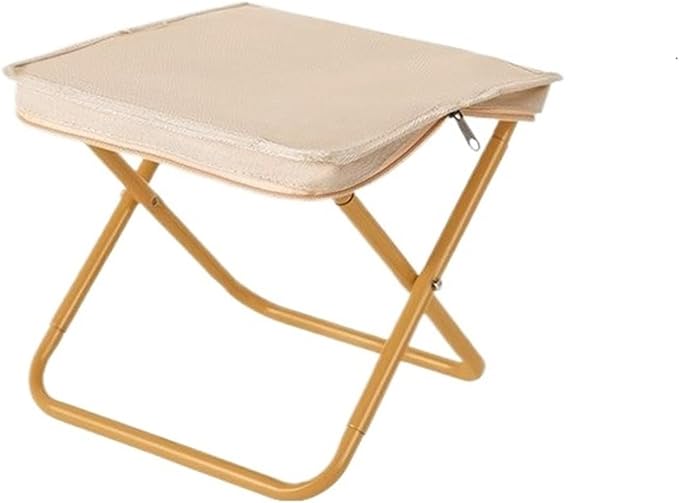 Compatible for Ultralight Foldable Stool 3-in-1 Portable Outdoor Picnic Camping Folding Chair Ultra Light Fishing Travel(Yellow)