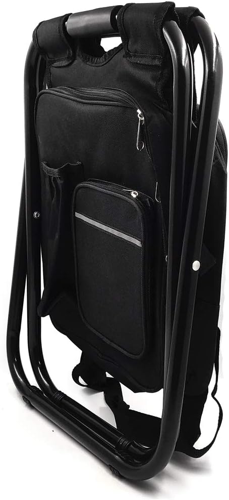 XKMT- Folding Stool Insulated Cooler Bag Backpack Chair Beach Fishing Camping Hiking