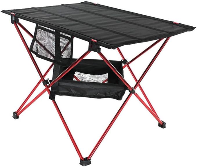 Desk Table Small Terrace Desk Aluminum Alloy Portable Table Outdoor Furniture Foldable Folding Campin (Color : E Size : As Shown) (D As Shown)