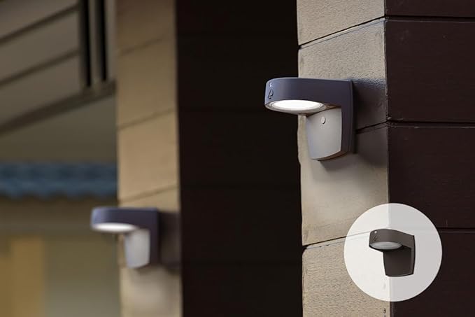 Lithonia Lighting LED Wall Pack Outdoor Light Fixture Wall Sconce for Doorways and Garages 3-in-1 Switchable White Light 3 Diffuser Options Dusk to Dawn Photocell 120V Bronze
