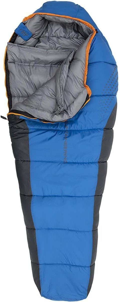 ALPS Mountaineering Blaze -20° XL Sleeping Bag – Extreme Cold Weather Synthetic Mummy Sleeping Bag with TechLoft Silver Insulation Draft Collar &amp Durable Ripstop Shell for Winter Camping