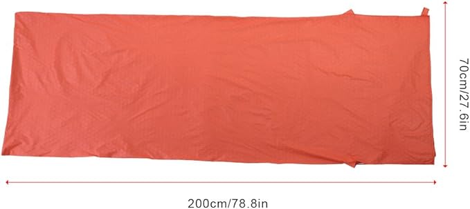 Emergency Survival Sleeping Bag | 80% Body Heat Retention in Cold Weather | Weatherproof &amp Reflective Orange Design | Lightweight 122g for Camping/Hiking/Mountaineering