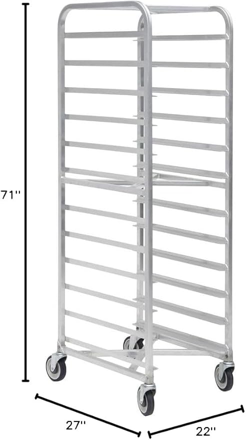 HUBERT Aluminum Nesting X-Frame Rack - 25 L x 20 1/2 W x 70 5/8 H