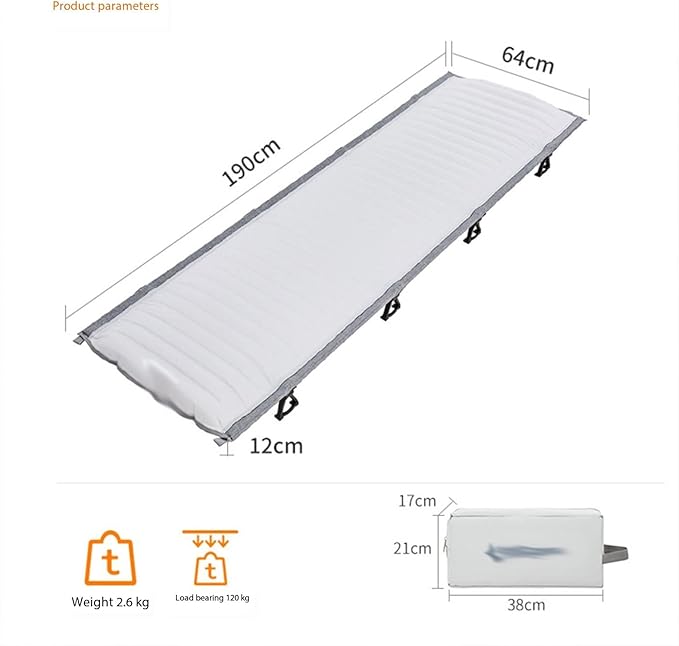 Inflatable Mattress Outdoor Single Portable Simple Inflatable Cushion Suitable for Outdoor Camping Camping Family
