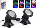 SHOYO Pond Lights Color Changing Spotlights Underwater Fountain Lights IP68 Waterproof RGB Memory Dim Adjustable Submersible for Outdoor Waterfall Pond Fountain Pool 2 in Set