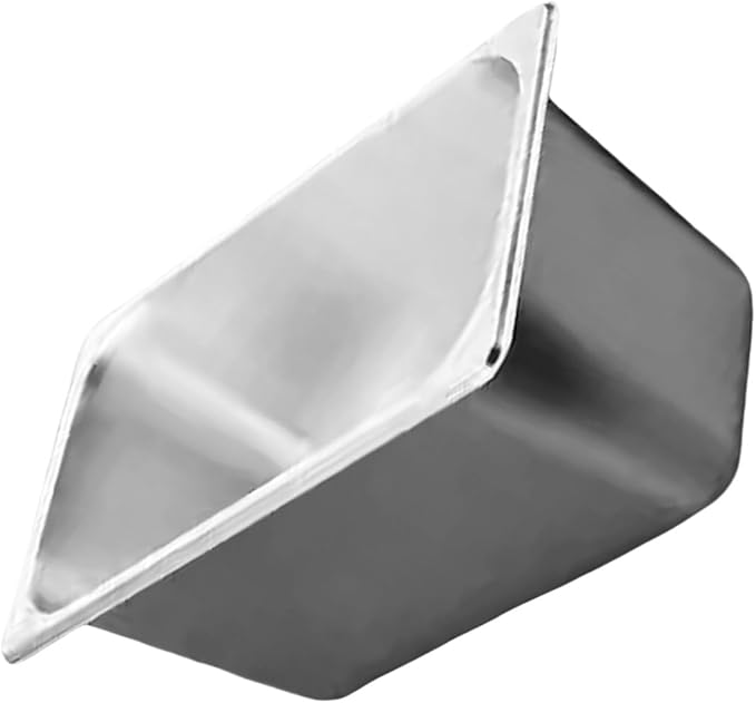 Stainless Steel TubStainless Steel 1/3 Size Kitchen Pan with Lid for Commercial Food Preparation and Space Saving Storage Container Tub