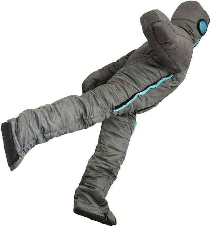 Wearable Sleeping Bag 3 Season Alien-Shaped Sleeping Bag Camping Adults Full Body Sleep Pouch for CampingTraveling Hammocks Hiking Backpacking Lounging