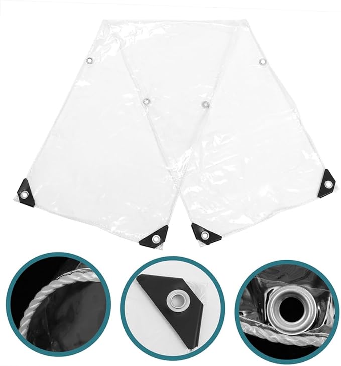 BESPORTBLE Outdoor Tent – Portable Folding Canopy Random Edges Waterproof PVC Tarp for Camping Sun Shelter Garden Use and Outdoor Events