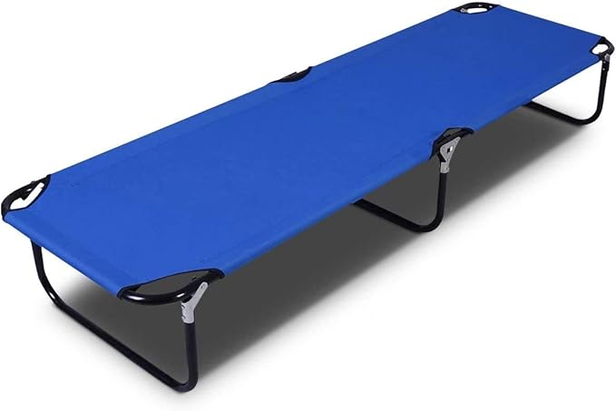 Gymax Folding Camping Cot Portable Sleeping Cot Ultra Lightweight Heavy Duty Bed for Adults Indoor &amp Outdoor Use 300 lbs