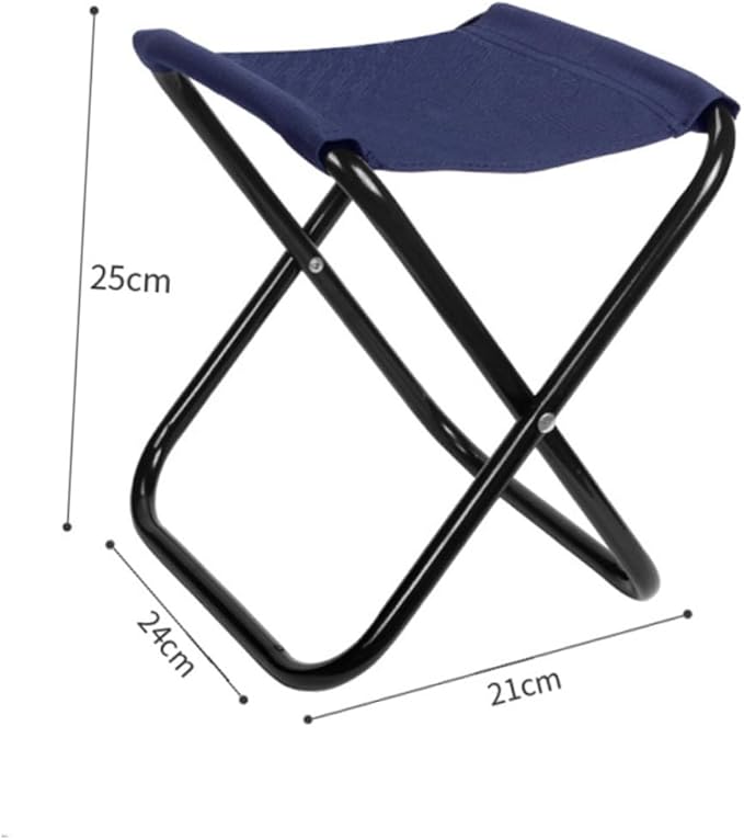 VANZACK 1Pc Lightweight Outdoor Folding Chair Mini Portable Stool for Camping Fishing and Barbecue Foldable Design for Easy Carrying Versatile Outdoor Furniture