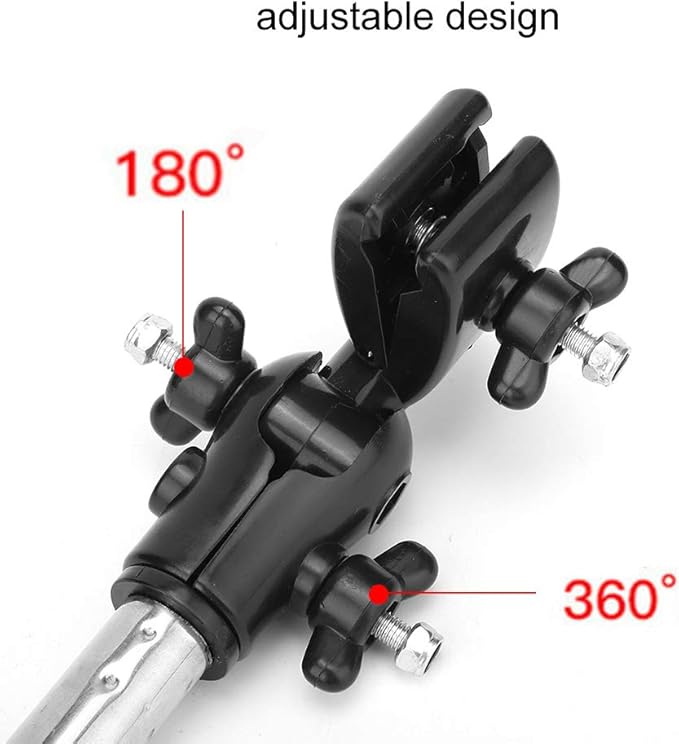TARSHYRY Elderly Mobility Scooter Umbrella HolderUniversal Umbrella Mount Holder Adjustable Stretch Umbrella Stand for Mobility ScooterStrollerWheelchairBeach Chair