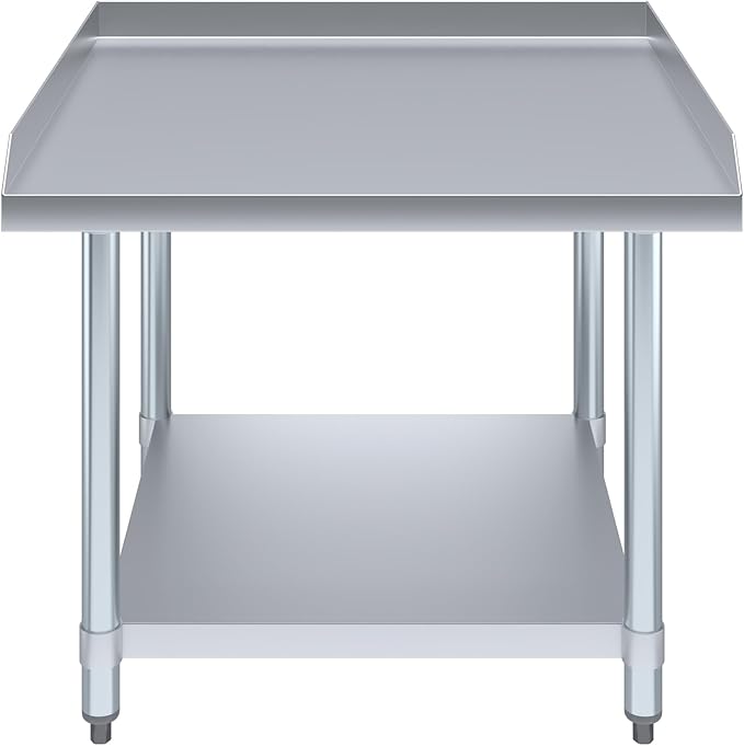 AmGood Stainless Steel Equipment Stand - Heavy Duty Commercial Grade with Undershelf NSF Certified (30 Width x 30 Length)
