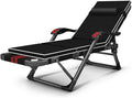 FWZJ Patio Zero Gravity Recliner Sun Loungers Outdoor Folding Beach Chair Recliner Garden Terrace Massage Handrails Courtyard Lawn Adjustable Long Chair B-A (B)