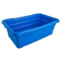 WHPL-8BL-RC Lug Blue Regular Bus Box with Handles 16″ W x 25″ L x 8″ H 31 lbs for Commercial Use Polyethylene