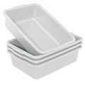 Sandmovie 25 L Commercial Bus Box Plastic Utility Restaurant Bus Tub 4 Packs