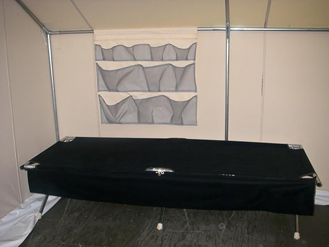 Davis Tent® Hanging Tent Organizer Multi-Pocket Storage for Camping Gear Clothes &amp Accessories Heavy-Duty Fabric Easy to Install Compatible with Canvas Tents &amp Outdoor Shelters