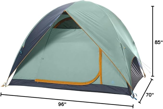 Kelty Tallboy Family Car Camping Tent 4 or 6 Person Freestanding Shelter Large Capacity Stuff Sack Included. 2022