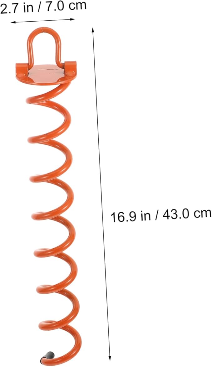 KICHOUSE 1Pc Heavy Duty Spiral Ground Stake Durable Tent Fastening Nail for Trampolines Outdoor Use and Landscape Edging for Strong Wind Resistance