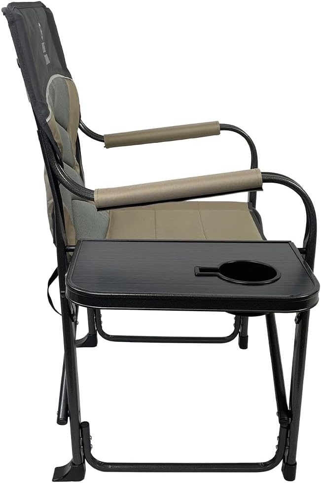 XL Directors Chair - Heavy-Duty Camping Chair with Table Perfect for Camping and Outdoor Activities - 400 lbs. Capacity