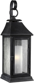 Feiss OL10603DWZ Shepherd Marine Grade Outdoor Patio Lighting Wall Lantern Bronze 1-Light (12W x 35H) 75watts