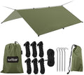 Hammock Rain Fly Tent Tarp Provides Effective Protection Against Rain Snow. 32ft Long Ridgeline. Big 9.8x9.5ft Durable Waterproof 210D Oxford. 6 Reflective Guy Lines 2 Stuff Sacks. Easy Assembly