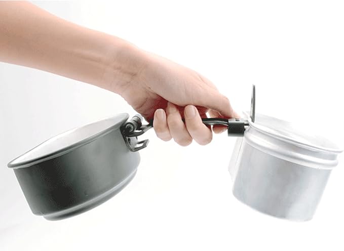 Military Mess Tin Multifunction Proper Size Aluminium Alloy Portable Military Lunch Box for Outdoor Camping