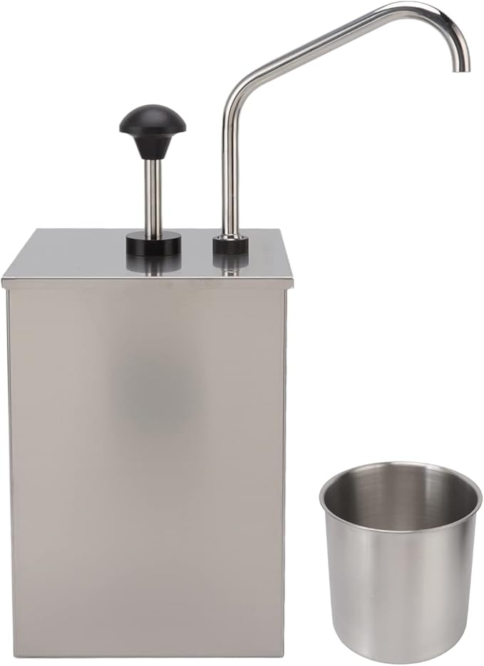 Soy Sauce Pump Dispenser Efficient Large Capacity Syrup Pressing Pump for Restaurant Kitchen Food Grade Stainless Steel