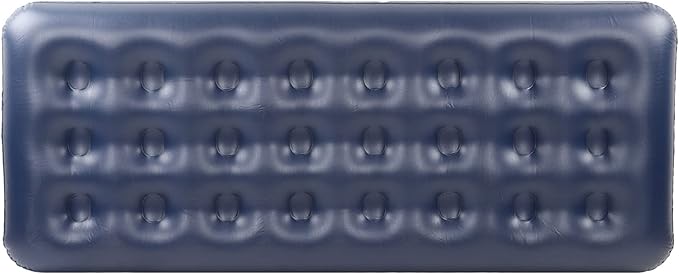 Inflatable Camping Mattress Thickened Resilience Flocked Top Portable Sleeping Mat with Beehive Column Firmness Fully Enclosed Material for