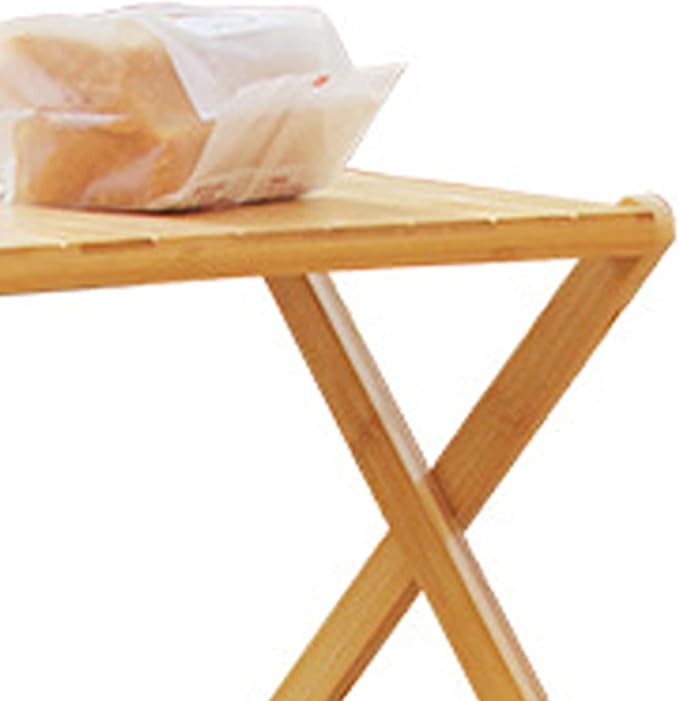 Wood Rack Portable Strong Bearing Capacity Folding Wooden Shelf for Outdoor Picnic 3 Layer Down Into Lightweigh Wood RackFolding Wooden ShelfCamping Portable Folding ShelfFolding (3 Layers)