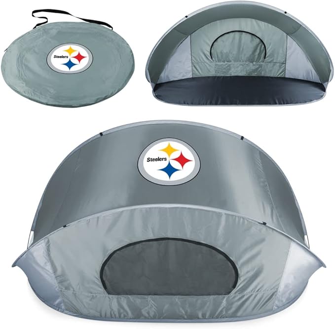 Picnic TIME NFL Manta Portable Beach Tent - Pop Up Tent - Beach Sun Shelter Pop Up