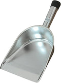 Large Stainless Steel Scoop 15.55x8.27x3.15 Inch Flour Shovel 470g Metal Bagger for Bulk Grains Sugar Laundry Room Feed Restaurant Buffet Warehouse