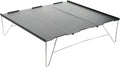 VILLCASE Foldable Picnic Table Aluminum Alloy Outdoor Camping Desk Lightweight Portable Beach Table for Hiking and Picnic Use