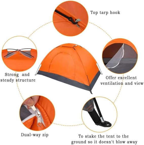 Double Door Camping Dome Tent