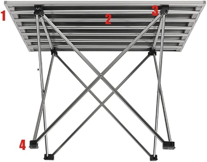 Portable Table Folding Camping Table Desk Foldable Hiking Traveling Outdoor Garden Picnic Table Al Alloy -Light Hopeful