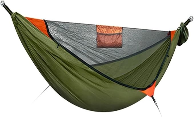 Camping Hammock With Mosquito Net Outdoor Garden Portable Awning Tent Canopy Sleeping Hanging Hammocks SwingCompatible For Nature Hike(Hammock 3)