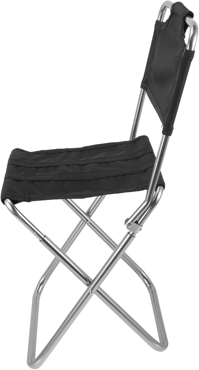 Strong Durable Camping Chair Rod Holder Portable Folding Stool for Beach BBQ