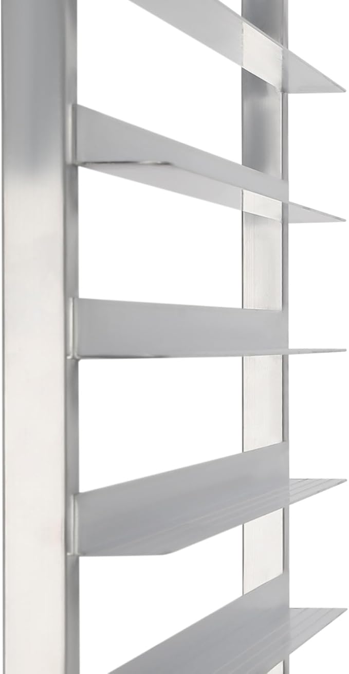 PERFERATE 20 Tier Bun Pan Rack Bakery Racks with Brake Wheels Commercial Aluminum Sheet Pan Rack Bread Cooling Sheet Pan Rack Speed Racks for Kitchen 26 L × 20.5 W × 69 H