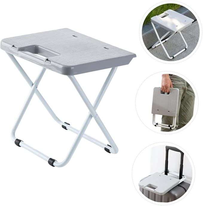 BESPORTBLE 1pc Foldable Outdoor Chair Portable Non- Stool for Balcony and Lightweight Design for Camping and Outdoor Activities and Materials Easy to Store and Carry