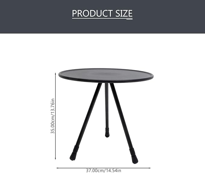 CHILDWEET Portable Folding Camping Table Outdoor Small Adjustable Tripod Foldable Grill Table for Hiking Picnic BBQ Balcony Use with Carry Handle