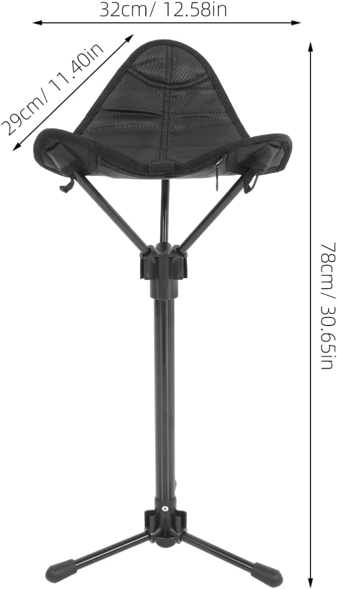 Milisten Outdoor Stool Portable Camping Chair for Fishing Hiking and Picnics Design Materials for and Storage