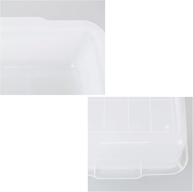32 L Plastic Large Commercial Bus Tubs 4-Pack Utility Tote Bus Box White