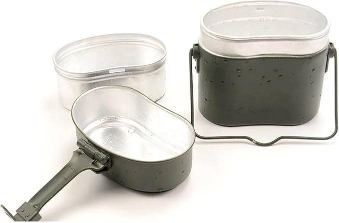 Military Mess Tin Multifunction Proper Size Aluminium Alloy Portable Military Lunch Box for Outdoor Camping