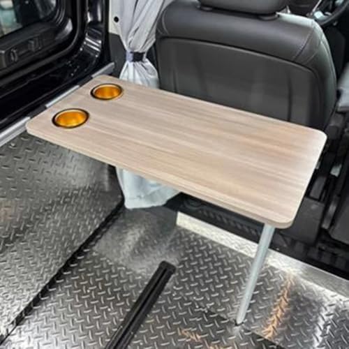 Wall-Mounted RV Dinette Table - Folding Camping Table 15x31in &amp 14x28in for Home Office Bedroom Kitchen - Space-Saving Yellow Oak Design (79x39cm/31x15.5)