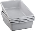 25 Quart Plastic Commercial Bus Box Restaurant Bus Tubs 4 Packs