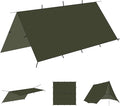 onewind 10×10 ft Camping Tarp Waterproof Silnylon Emergency Shelter Survival Tent Tarp Hammock Rainfly for Ultralight Camping Backpacking Buschcraft OD Green
