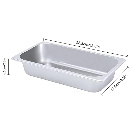 LOYALHEARTDY Steam Table Pan 6 Pack Pans 1/3 Size 2.5 Deep Commercial Hotel Pan 201 Stainless Steel Catering Food Pan Restaurant Supplies for Party Buffet and Event Catering