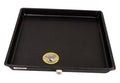 DiversiTech (6-2424L) A/C Secondary Condensate Drain Pan Air Conditioner Drip Pan with Rolled Edges 24 x 24 Plastic Tray Black