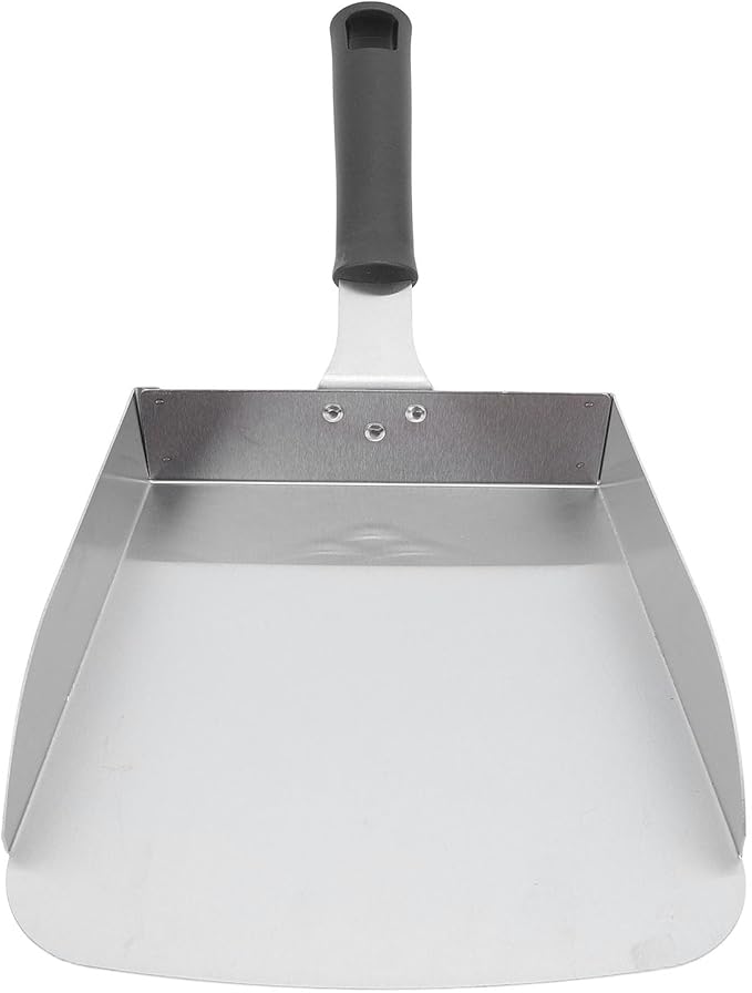 Large Griddle Scoop Stainless Steel Grilling Food Mover Food Shovel Burger Spatula for Stir Fry Cook