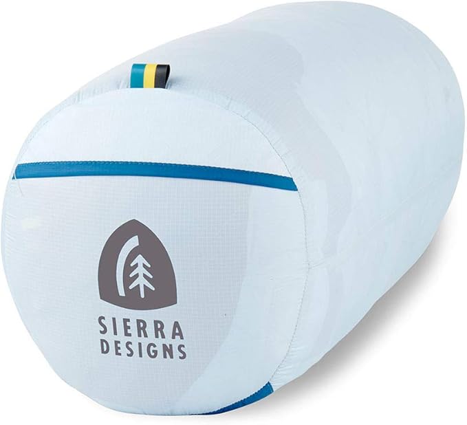 Sierra Designs Night Cap 20 Degree Sleeping Bags - Recycled Synthetic Zipperless Mummy Style Camping &amp Backpacking Sleeping Bags for Men &amp Women