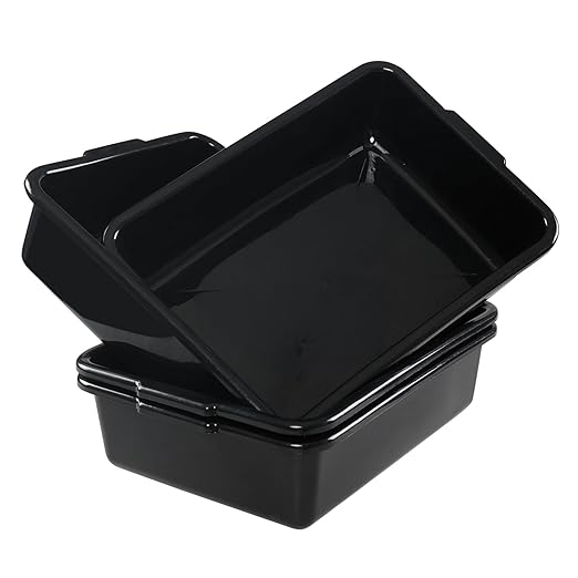 13 Liters Commercial Bus Tubs 4 Packs Bus Tubs Box/Wash Basin Tub